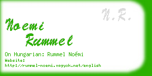 noemi rummel business card